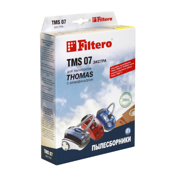 Мешки Filtero TMS 07 для пылесоса THOMAS TWIN 3 шт.