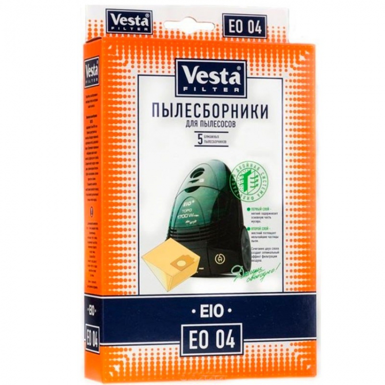 Мешки пылесборники для пылесосов Bork, EIO, Vesta EO 04 , арт. EO 04