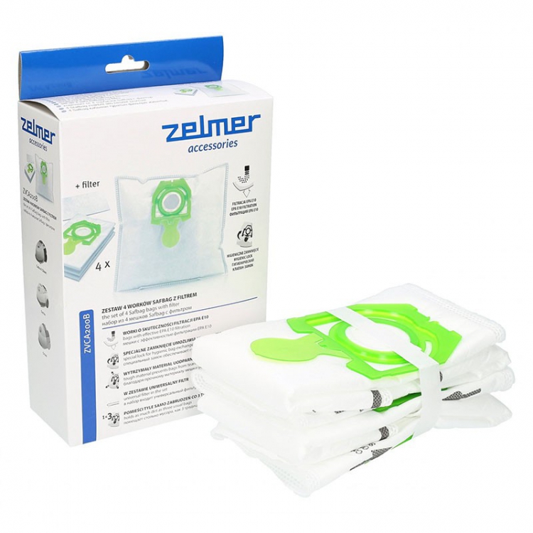 Мешки-пылесборники для пылесоса Zelmer ZVCA200B, 49.4100 (зелёный)