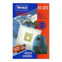 Мешки пылесборники для пылесоса Bosch, Siemens - Vesta BS 02S (синтетика)